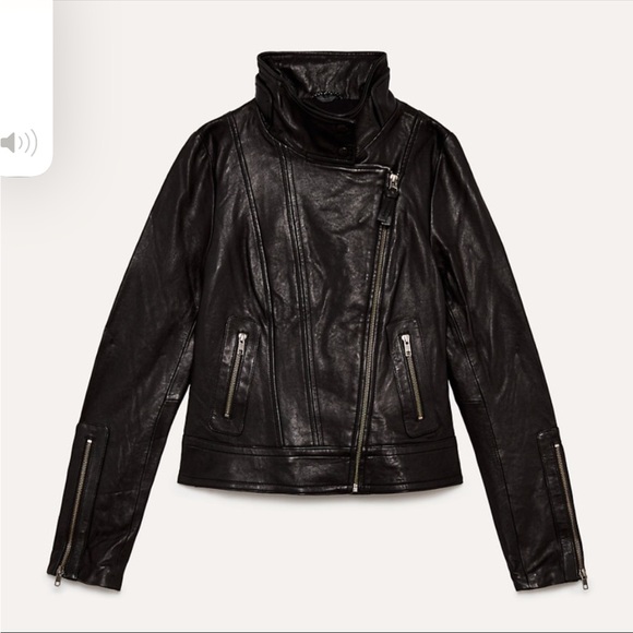 Mackage Kenya Leather Jacket Black XXS - Picture 5 of 9